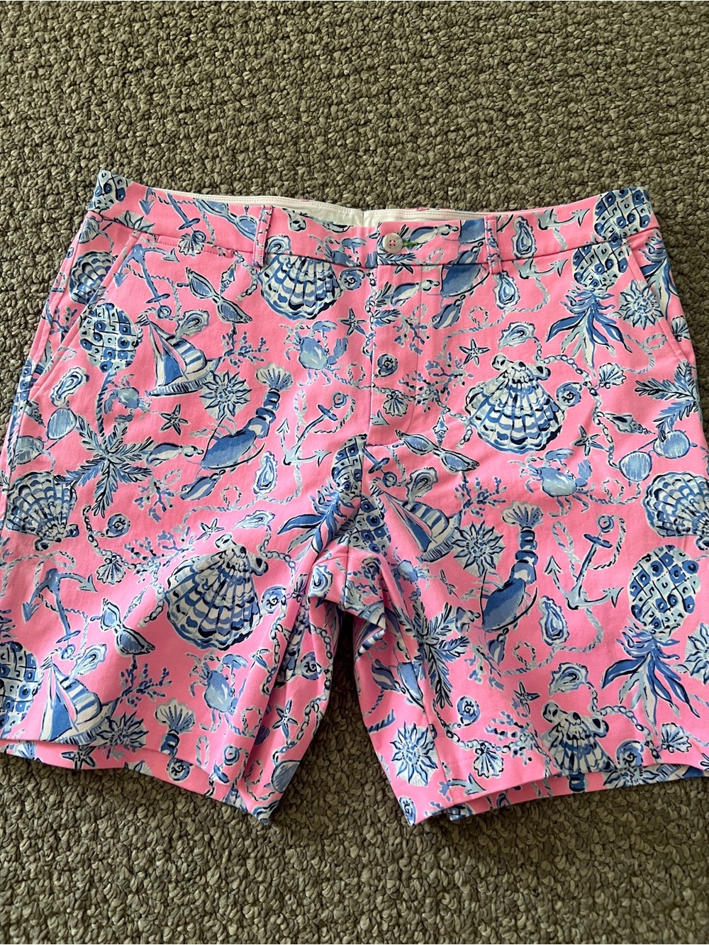 NWT Lilly Pulitzer Men's Volk Stuff Shorts Rousseau Pink Barefoot Beachcomber 38